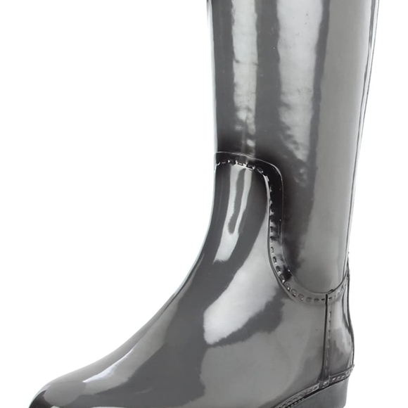 NEW DAV GRAY KNEE HIGH RUBBER RAIN BOOTS SIZE 11 - Picture 16 of 16